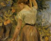 贝尔特摩里索特 - Young Woman Picking Oranges